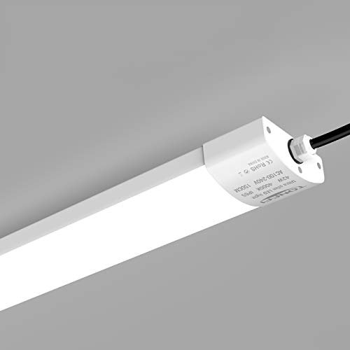 TONFFI 10er LED Feuchtraumleuchte 42W 150cm Deckenleuchte für Garage Lager Feuchtraum Garten, LED Wannenleuchte Werkstattlampe Röhre Innen- und Außenbeleuchtung, Wasserdicht IP65 Tageslicht 4000K
