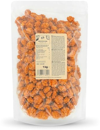 KoRo - Rice crackers piquants aux épices asiatiques 1 kg - Craquelins de riz asiatiques avec poudre de piment - Snack super croustillants