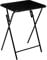 Five - Table d'appoint Pliante Noire en Bois et Métal H 64 cm