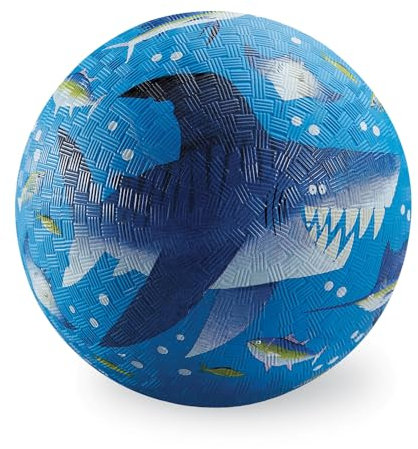 Crocodile Creek Kleiner Gummi-Spielplatzball, 17,8 cm Größe – für Kinder ab 3 Jahren – Schiffe aufgeblasen und PVC-frei – langlebiges Design für Indoor-, Outdoor-Spiele und aktive Sportarten –