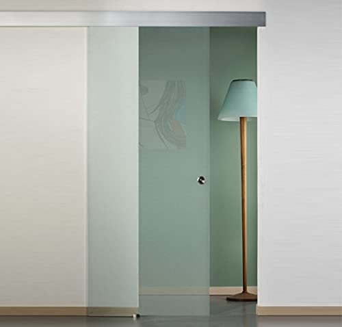 PORTA SCORREVOLE ESTERNA IN VETRO SATINATO 90X215 (SINISTRA)