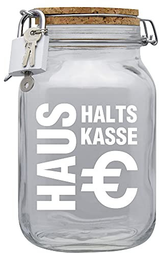 Spardose Haushaltskasse Geld Geschenk Idee Transparent XL