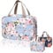 Toiletry Bag, Hand-Held Travel Hanging Cosmetic Hangbag, Portable Makeup Organizer Waterproof Floral Cosmetic Case, Bathroom Storage Holdall for Women Girls Ladies Swimming Gym Household (Large)
