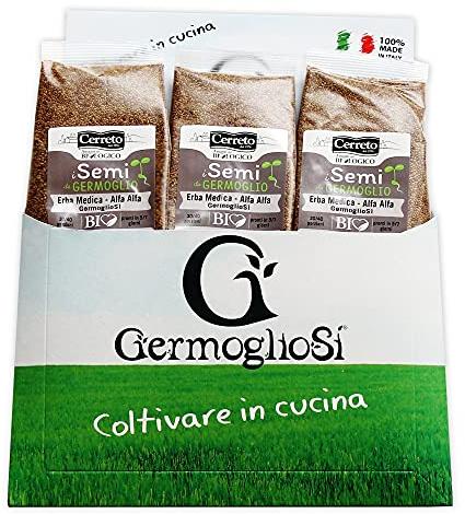Semi da germoglio TRIS PACK ALFA ALFA nr. 3 confezioni da 190 gr l'una