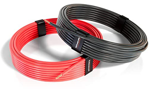 SCHWARZBERG Fahrzeugleitung Fly -versch. Größen verfügbar- 1,5mm² 10m-Ringe rot/schwarz | KFZ Kabel | Litze | Aderleitung flexibel | Einzelader | Litzenkabel | Kupferkabel 1,5mm2
