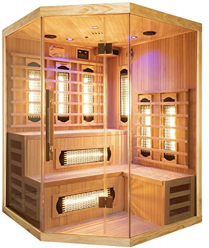 GLOBAL RELAX® | DHARANI S5 full body sauna for up to 5 persons | Skin care I Eliminate toxins I Reduces stress I Relaxes muscles | USB I MP3 I Bluetooth