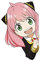 Spy x Family Anya Forger Aufkleber – Anime Manga Auto Sticker, Peeker Design, 13 cm