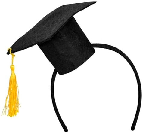 PAINT IT EASY NEU Doktorhut/Absolvenhut Mini, auf Haarreif