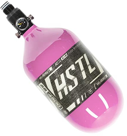 HK Army HSTL 68/4500 Kohlefaser HPA Druckluft Paintball Tanksystem - Standard Reg - Neon Pink