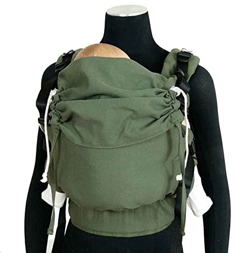 Didymos DidyFix Babytrage - Fullbuckle Tragehilfe in Olive - für Neugeborene ab Geburt von 50-86 cm - ergonomische Sitzhaltung - Bauchtrage - Hüfttrage - Rückentrage