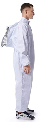 Imkeranzug, Abnehmbarer Hut, Professioneller Bienenanzug, Atmungsaktiv für Imkerei (XL)