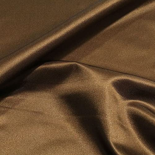 TOLKO Glanz Satin Stoff Meterware | Modestoff Dekostoff Gardinenstoff | 140cm breit | Vorhangstoff Hochzeitsstoff Kostümstoff Satinstoffe zum Nähen Dekorieren Basteln Patchwork Nähstoffe Stoffe