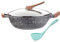 Ollas y sartenes de Cocina Olla de Fondo Plano Sartén Wok Antiadherente Wok hogar Cocina de inducción sin Humo Estufa de Gas Wok Universal Cacerola Sartén Sartén Plancha Sartén (Si