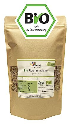 Bio Rosmarin 250g geschnitten & getrocknet - Rosmarinblätter Bio geschnitten - Premium-Qualität keimreduziert - Rosmarin-Tee von my-mosaik (250g)