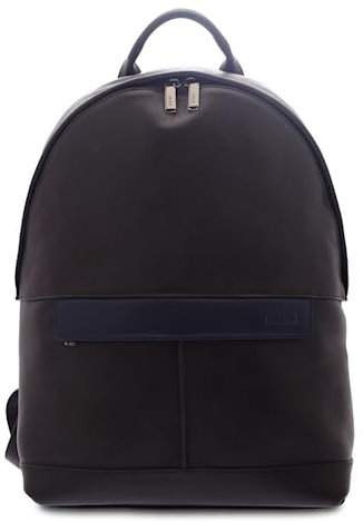Giudi ® - Herrenrucksack aus Kalbsleder, echtes Leder, Laptop-Halter 10, ein Fach, Griffe aus Leder, Made in Italy (Grau/Blau) - 11300/VR-NU, grau/blau, 41,00 x 30,00 x 17,00 cm