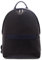 Giudi ® - Herrenrucksack aus Kalbsleder, echtes Leder, Laptop-Halter 10, ein Fach, Griffe aus Leder, Made in Italy (Grau/Blau) - 11300/VR-NU, grau/blau, 41,00 x 30,00 x 17,00 cm