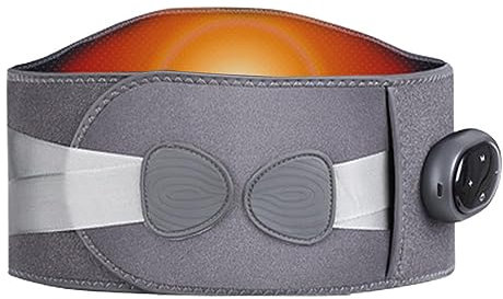 Wärmegürtel Rücken mit Vibrationsmassage, Verstellbar Heizkissen mit 3 Wärmestufen & Massagemoden Heizdecke mit Abschaltautomatik für Rückenschmerzen Fördern die Durchblutung