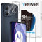 Yenwen Tempered Glass Screen Protector for Motorola Moto G84 5G, Pack of 2 with 2 Camera Protection Glass, 9H Hardness, Anti-Scratch, Clear, Glossy, Water Resistant