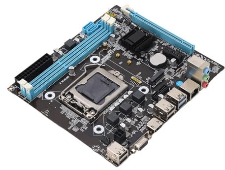 Bewinner Placa Base para Juegos H81, Placa Base para PC LGA 1150 Micro ATX con DDR3 de Doble Canal, Soporte NVMe M.2, Placa Base para Computadora NVMe NGFF SATA de 6 Gbps M.2
