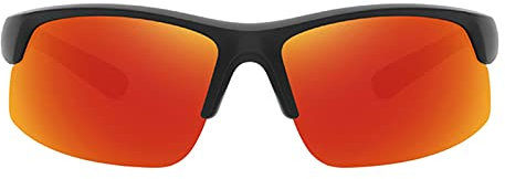 BIISDOST Gafas de sol unisex para montar a caballo, a prueba de viento, para exteriores, protección solar, con funda para gafas, gafas de sol para hombre, compatibles con polarizadas, espejo, rojo,