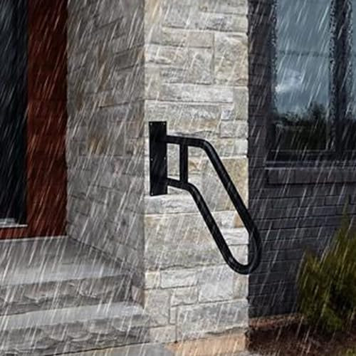 Corrimano for scale Corrimano for scale in metallo Maniglia di sicurezza Gradini Balaustra Ringhiere for gradini esterni Ringhiera for scale for anziani, bambini, disabili, donne incinte, dimensioni 5