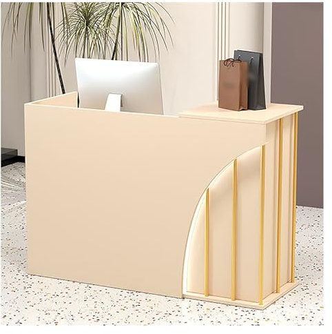 Empfangstheke Mit Strauraum, Laden-Theke, Verkaufstheke Mit Schublade, Rezeptionstheken, Bürotheke Rezeption Tisch, Empfangstresen, Rezeptionsmöbe, Für Rezeption Klinik, Salon, Lobby, MDF (Color : A
