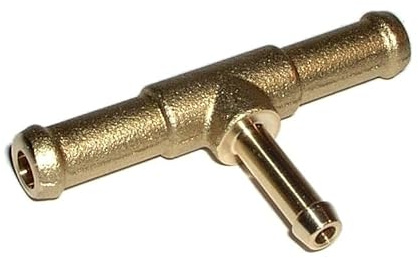 METALL Brennstoffentnehmer 8x5x8mm Kraftstoff T-Stück Messingstück Verbindungsstück für Webasto Eberspächer Standheizung, Ersetzt 1320192A u. 9001344B