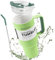 Blackube 1200ml Trinkbecher mit deckel und strohhalm, Becher mit deckel und strohhalm, BPA-Frei, Auslaufsicher, Große Trinkflasche aus Metall-keramische Innenausstattung