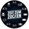 speecheese Zeit zum Zocken Verschiedene Controller Wanduhr aus Alu Uhr für Zocker und Konsolennerds mit diversen Spielekonsolen und Controllern als außergewöhnliche Deko fürs Gamingzimmer