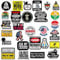 Generisch 150 Stück Schutzhelm Aufkleber, Lustige Helm Warn Aufkleber, Protective Helmet Stickers, Blaue Kragen Sticker Set, Dauerhaft, Vor UV Strahlen Schützen, Vinyl Aufkleber