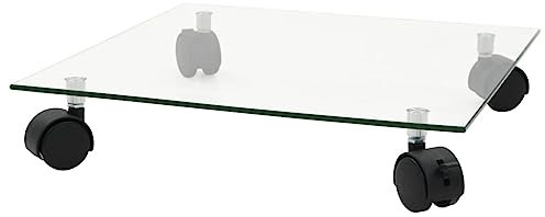 Genérico Wenjingqi-245690 Pflanzenroller, quadratisch, gehärtetes Glas, 2 Stück