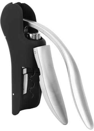 TOPINCN Ouvre-vin, Levier Ergonomique en Alliage de Zinc, Tire-Bouchon Manuel avec Pompe à Levier Ergonomique, Conception Verticale Debout, Idéal pour la Maison