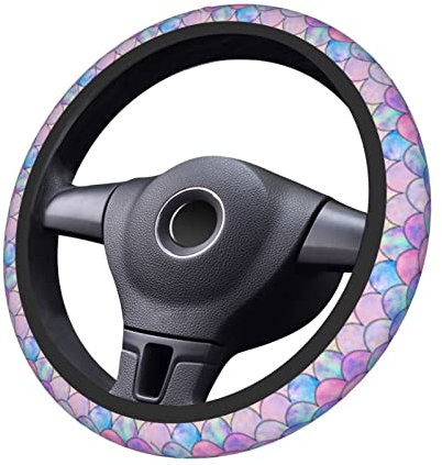 Lenkradbezug für Damen, Mädchen, 38,1 cm, universal, rutschfest, passend für Fahrzeuge, LKW, SUV