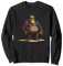 Gorilla-Lineal mit Krone für höchste Kraft Sweatshirt