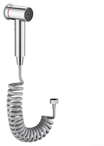 Spruzzatore regolabile per bidet da bagno con funzione filtro, per acqua più pulita e doccia lenitiva (argento)