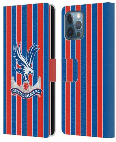 Head Case Designs Licenza Ufficiale Crystal Palace FC Home Kit per Stemma 2025/26 Custodia Portafoglio in Pelle Compatibile con Apple iPhone 12 PRO Max