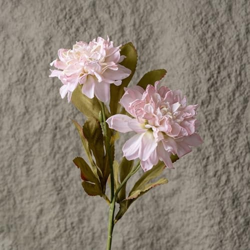 Shophubio Artificial Dahlia Flowers | Stylish and Sturdy Faux Floral Decoration for Indoor & Event Use | Ideal for Weddings, Centerpieces and Seasonal Displays(Pink)