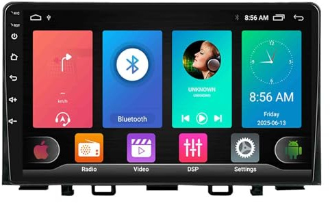 Android 15 Radio Coche para Kia Rio YB 2017-2022 con Wireless Carplay y Android Auto, Pantalla Táctil HD de 9 Pulgadas GPS/Bluetooth/EQ(8core (2G+32G))