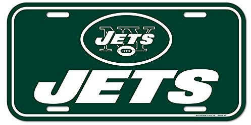 NFL New York Jets - Placa de matrícula, Color del Equipo, Talla única