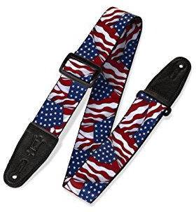 Levy's MP-09 Gitarrengurt (5,1 cm, MP-Serie, Polyester, US-Flagge)