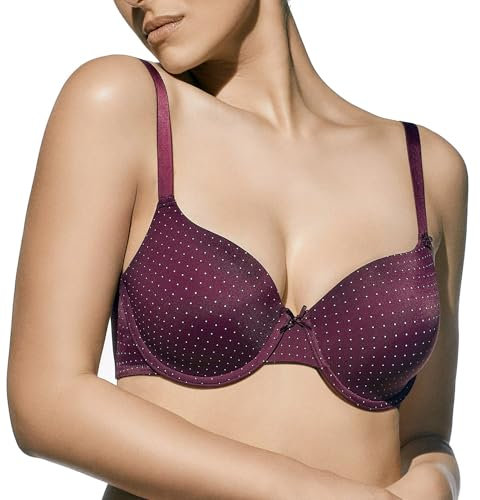 Selene Greta, Sujetador Copa Foam con Aros Para Mujer, Burdeos, 95C (Talla Fabricante: 95C)