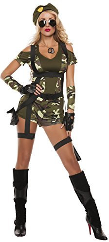 Starline Damen Grün Baskenmütze Kostüm, Grün, X-Large