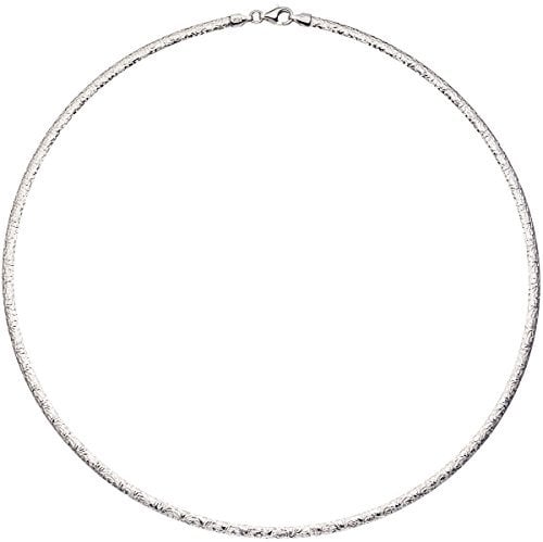Jobo Damen Halsreif Halskette Collier 925 Silber rotgold vergoldet beidseitig tragbar 45 cm