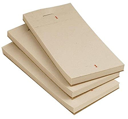Olympia Restaurant and Kitchen Check Order Pads 63x127mm, Pack, 63 x 127mm | Single leaf paper pages speed up order taking, offering 50 numbered sheets per pad for professional hospitality environments.