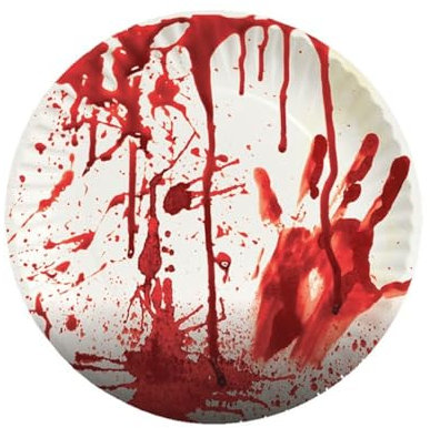 Halloween lot de 8 assiettes en carton