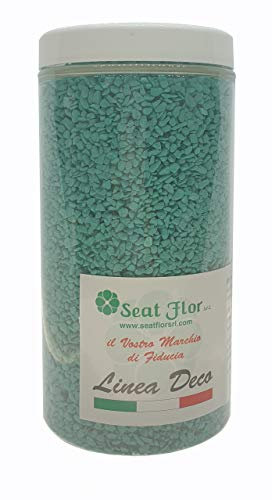 Granulato colorato, sabbia granulare colorata 2/3 mm. barattolo da 750 gr. n(Tiffany)