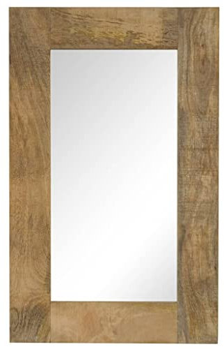 vidaXL Mangoholz Massiv Spiegel 50x80 cm Wandspiegel Badspiegel Flurspiegel