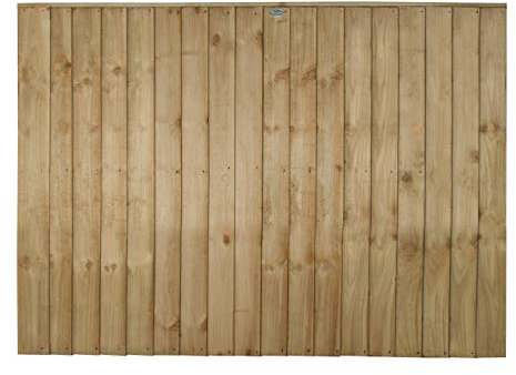 Forest Garden Forest Fence Panel, Pressure Treated, 4ft (Pack of 4)