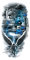 Löwen Tattoo Warrior Tattoo Krieger Tattoo Arm Tattoo Tier Tattoo Fake Tattoo Le054