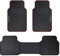 Sparco SPCF500RD 3er-Set Universal-Teppiche mit Heckbrücke für Automodell F500, Farbe Schwarz / Rot.